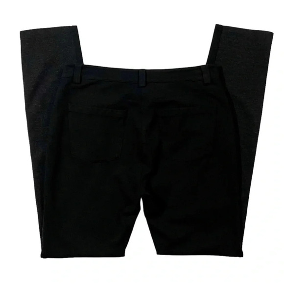Eileen Fisher Two Tone Stretch Ponte Skinny Pants - Picture 4 of 4